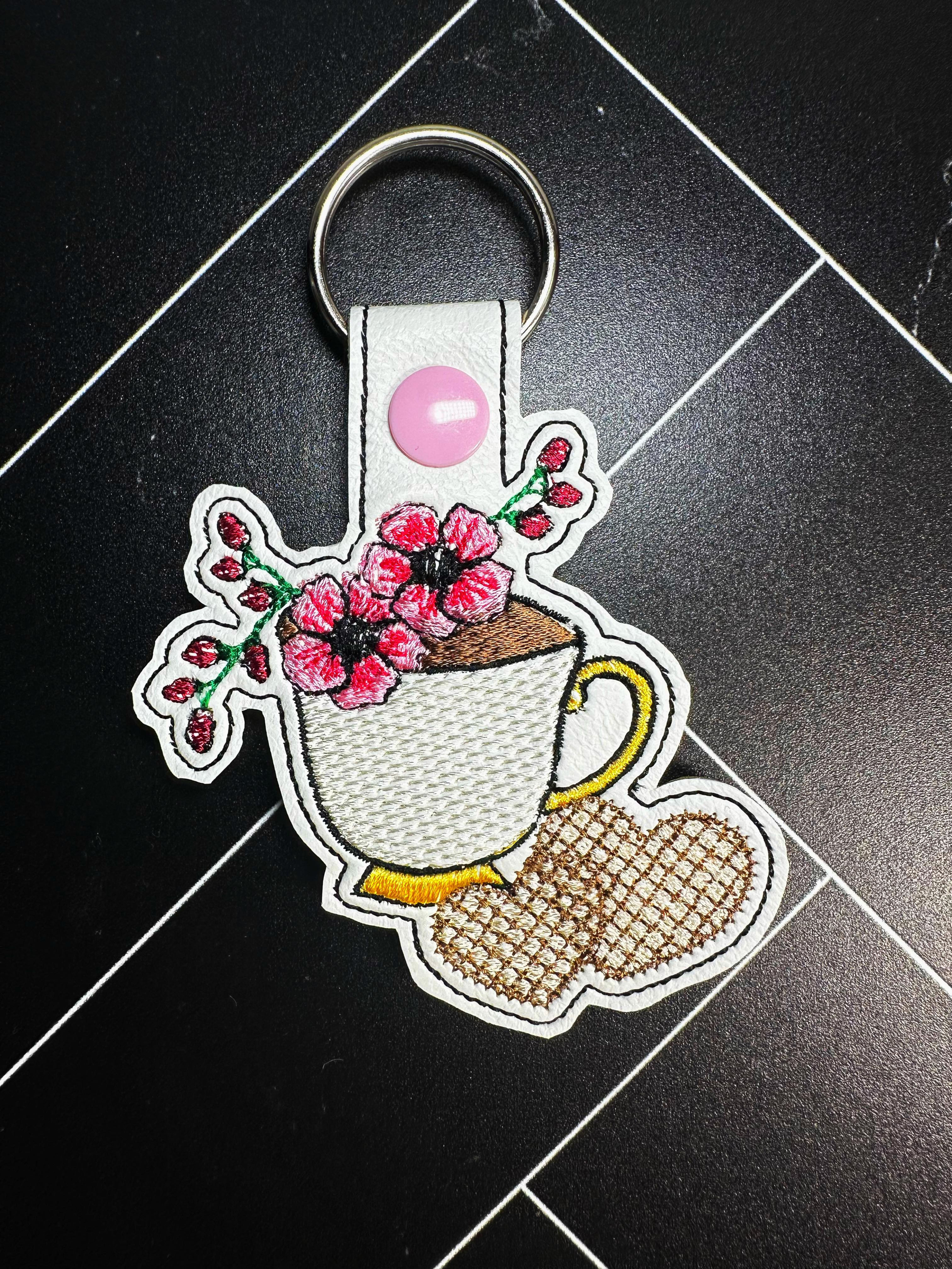 Tea cup keyfob