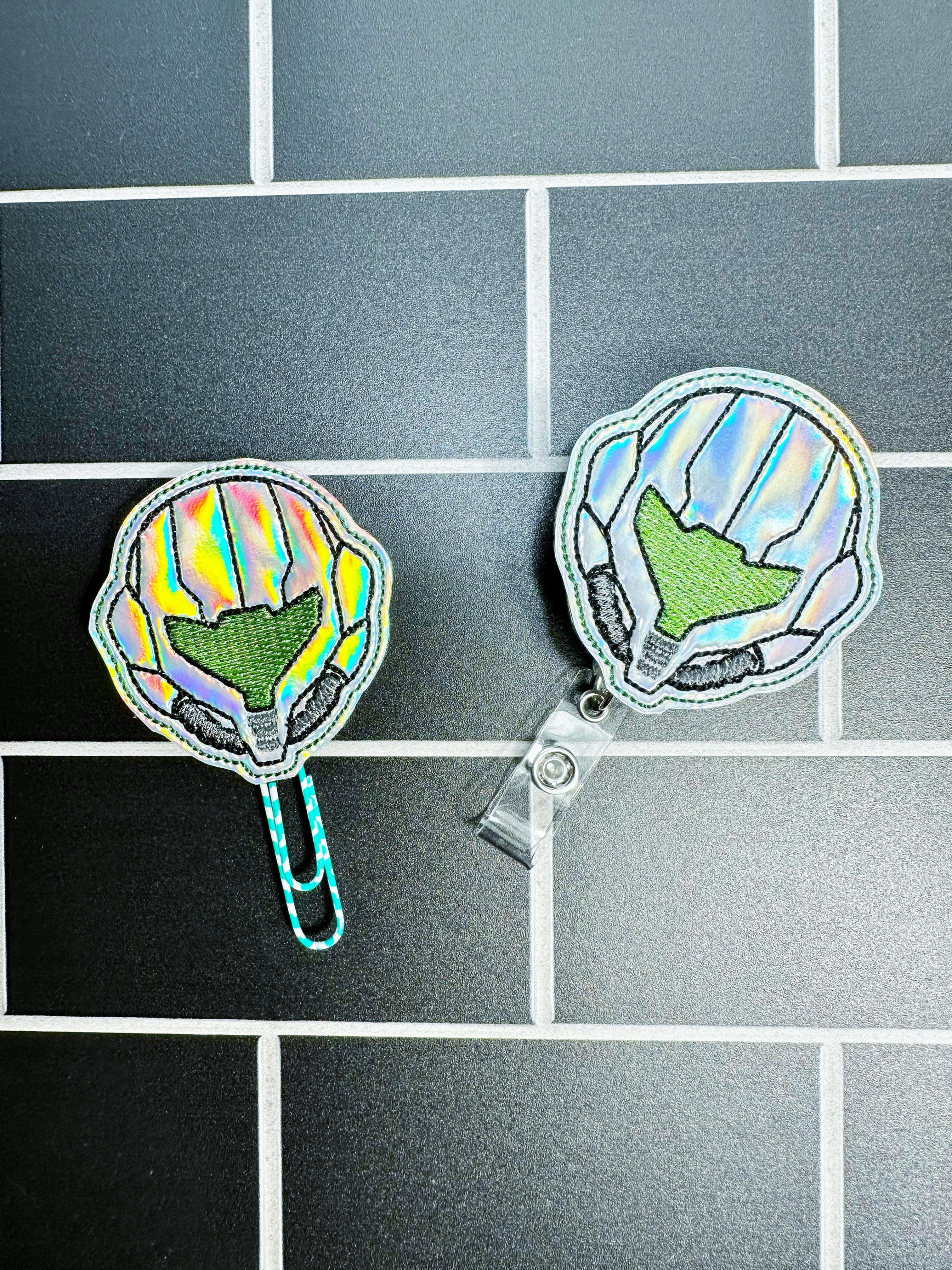 Metal metroid gamer girl feltie