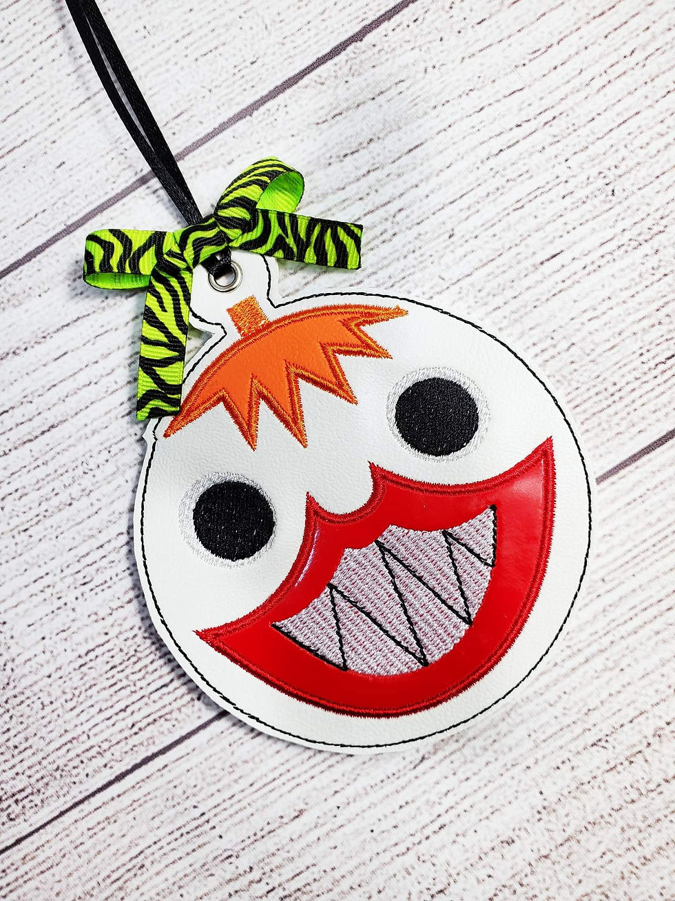 Thumbnail: creepy clown ornament 4x4
