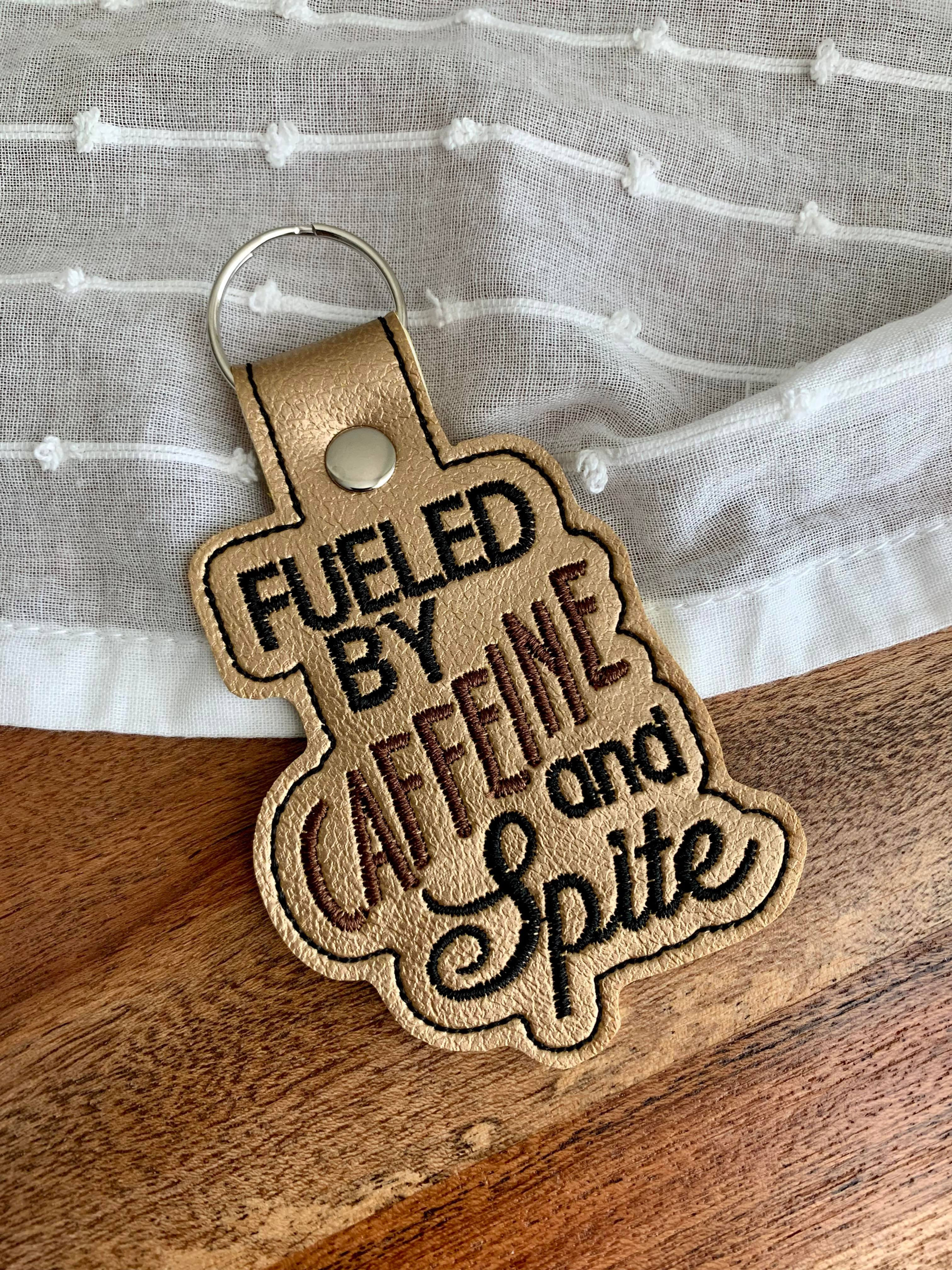 Caffeine and spite keyfob