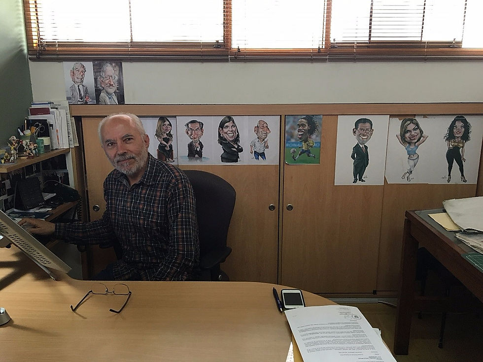 Carlos Tovar, humorista gráfico del diario “la República” y ex integrante de la revista “Monos y monadas”.