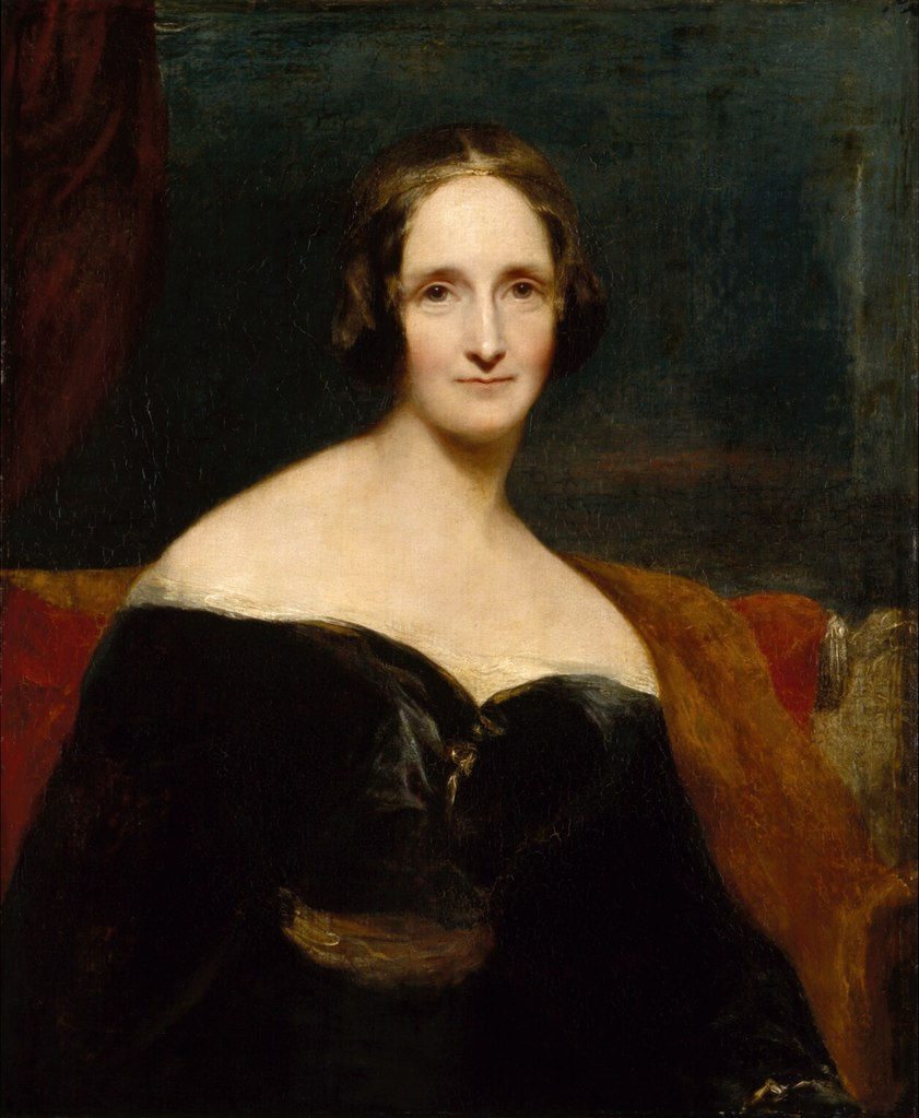 Mary Shelley ca 1840, målning av Richard Rothwell