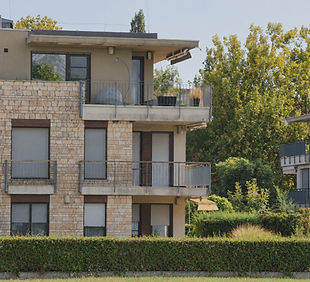 Appartementsgebouw met gemeenschappelijke tuin