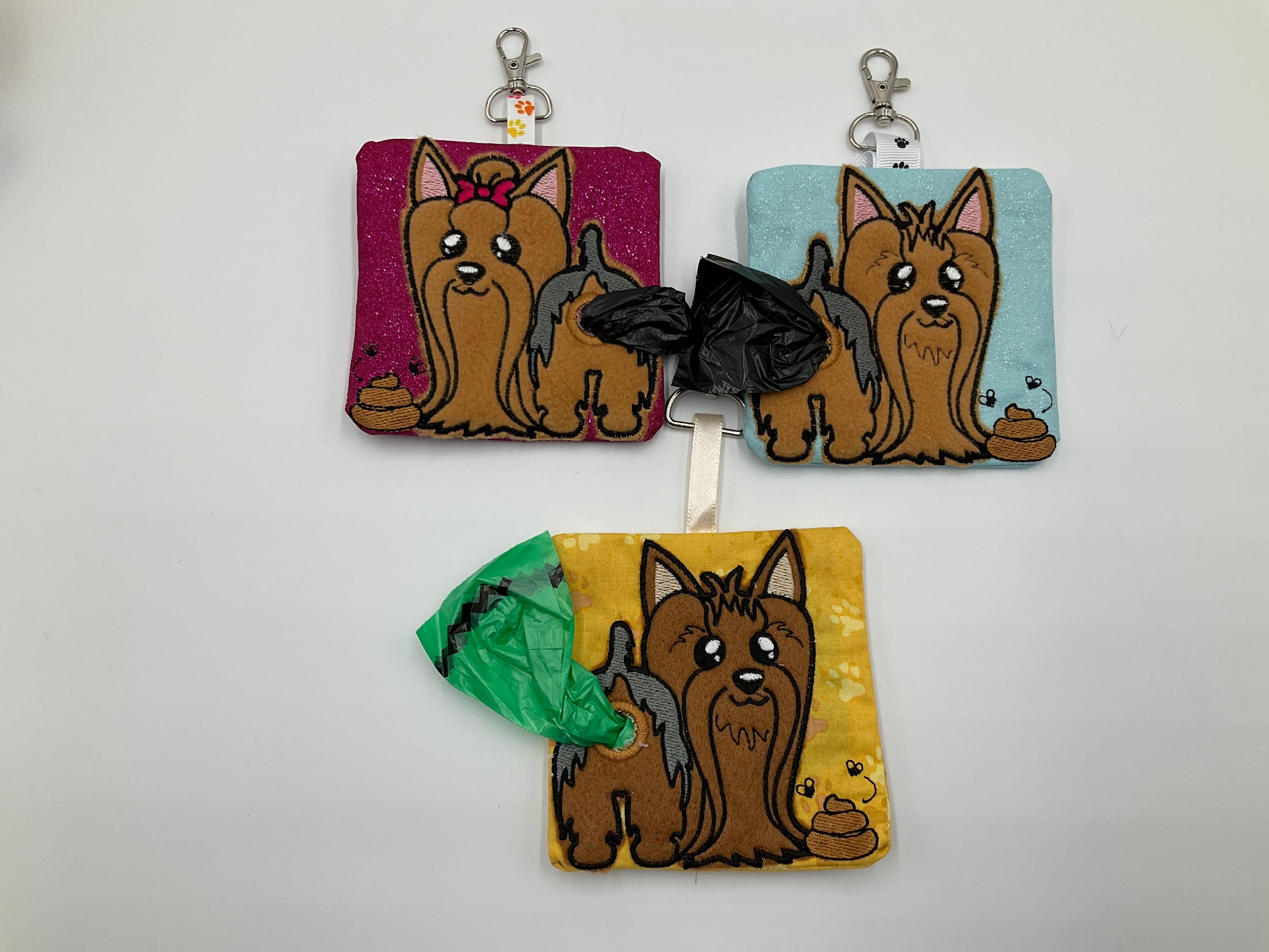 Dog Poo Bag Holder -Yorkshire Terrier