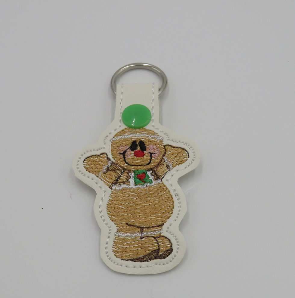 Thumbnail: Key Fob - Christmas Gingerbread Man
