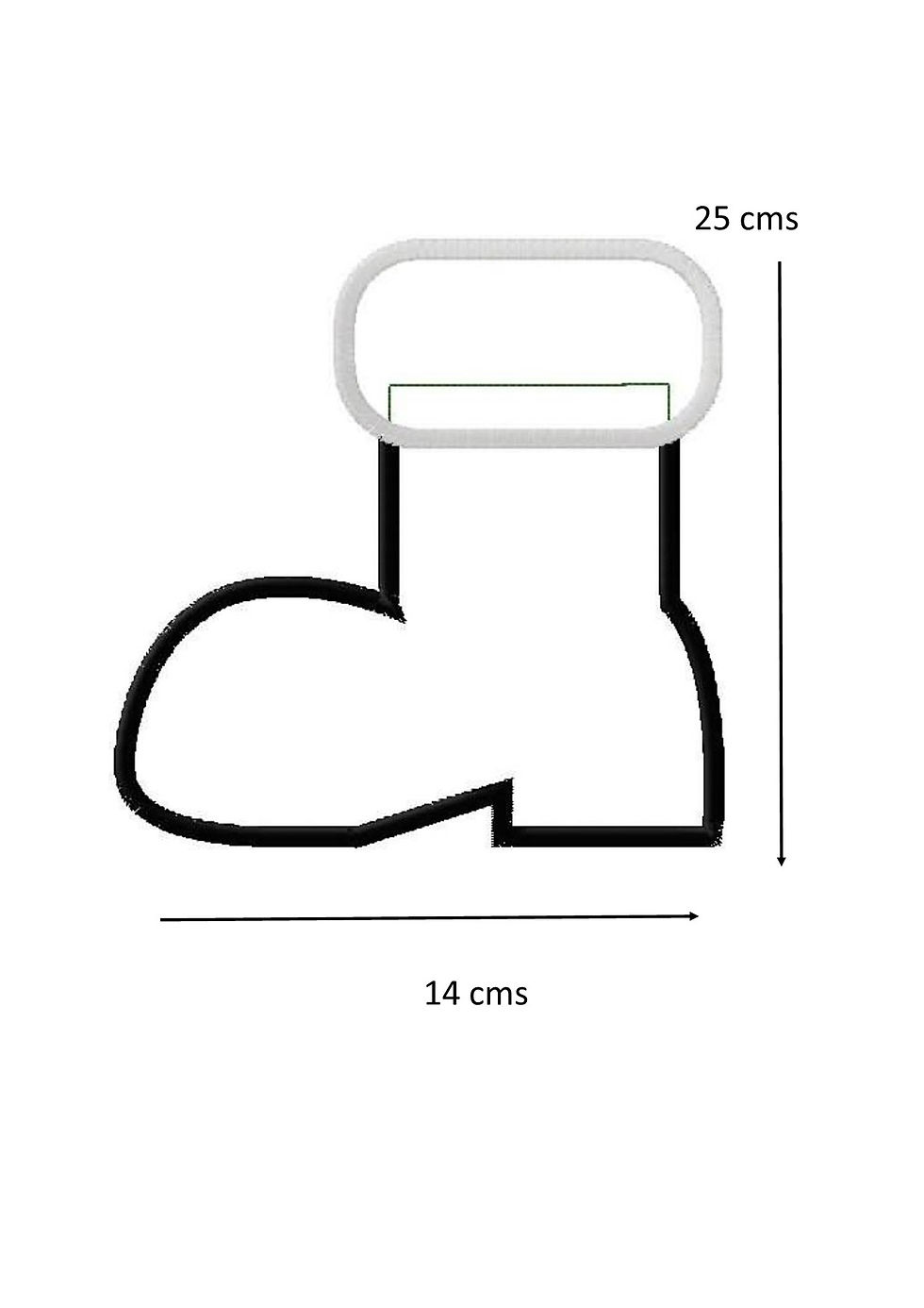 Thumbnail: Medium size  Christmas Stocking, Embroidered Motif with  Personalised Name