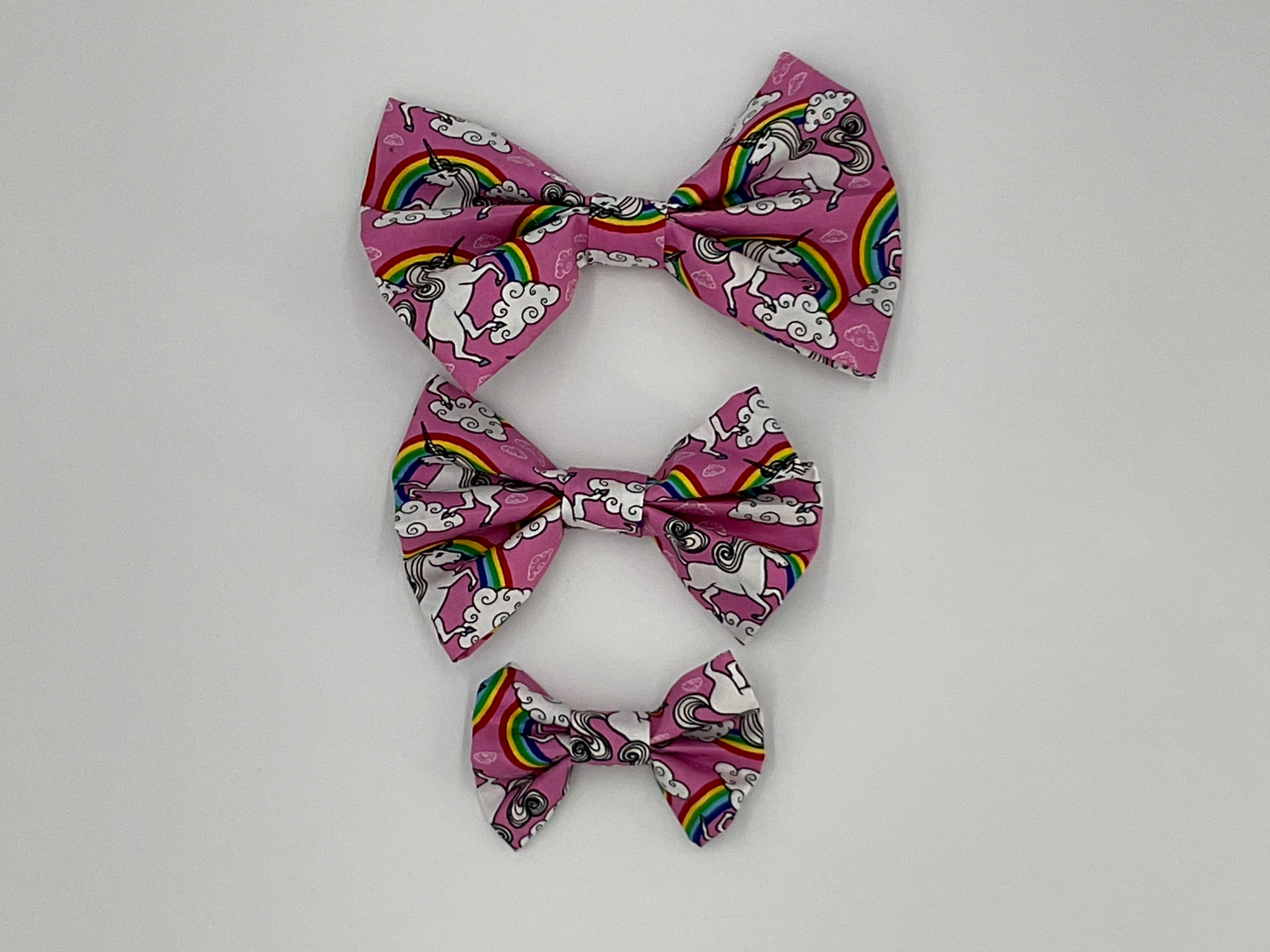 Dog Cat Bow Ties, Pet Accessories, Pink Unicorn
