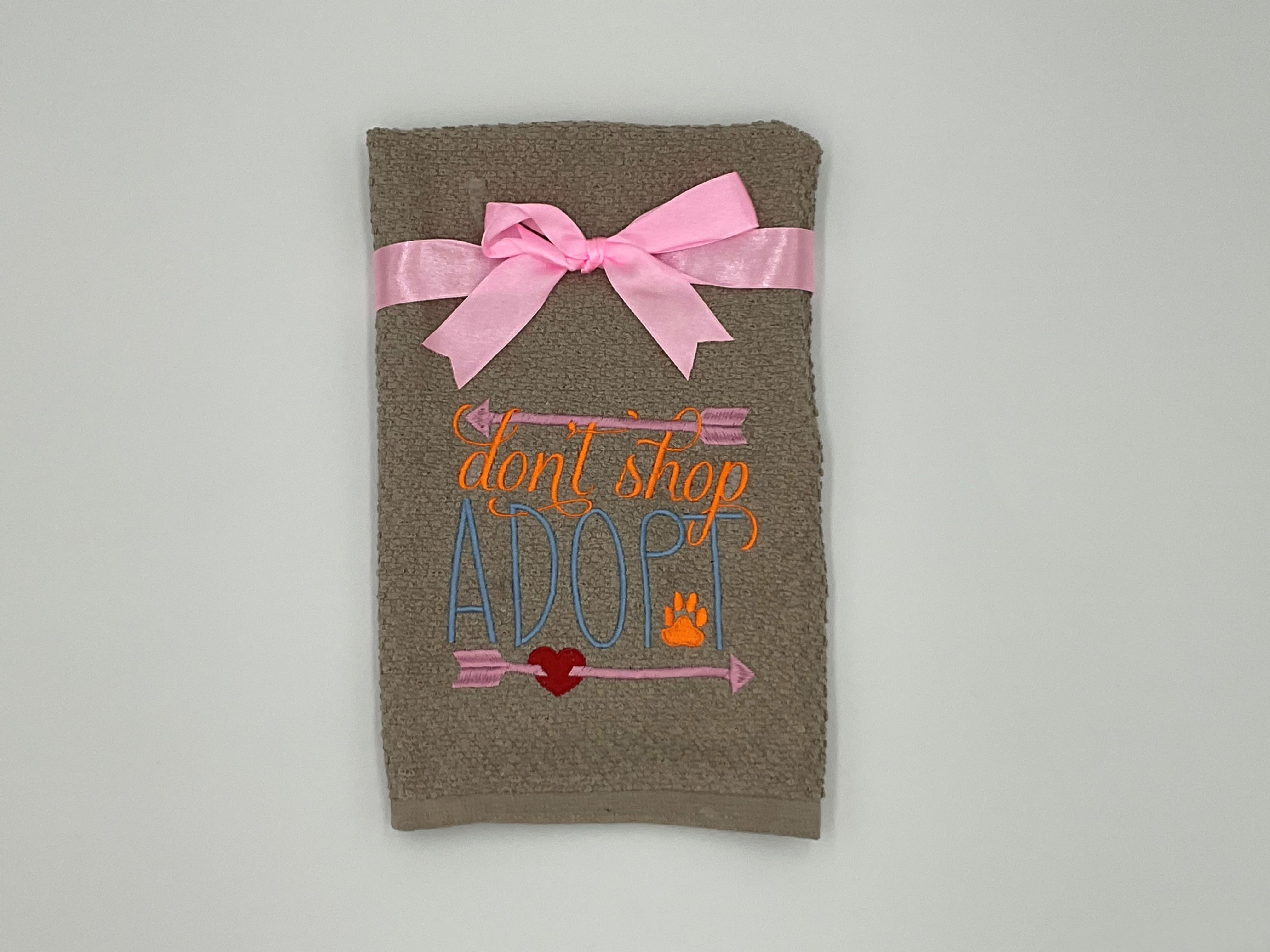Tea Towel - Don't Shop Adopt
