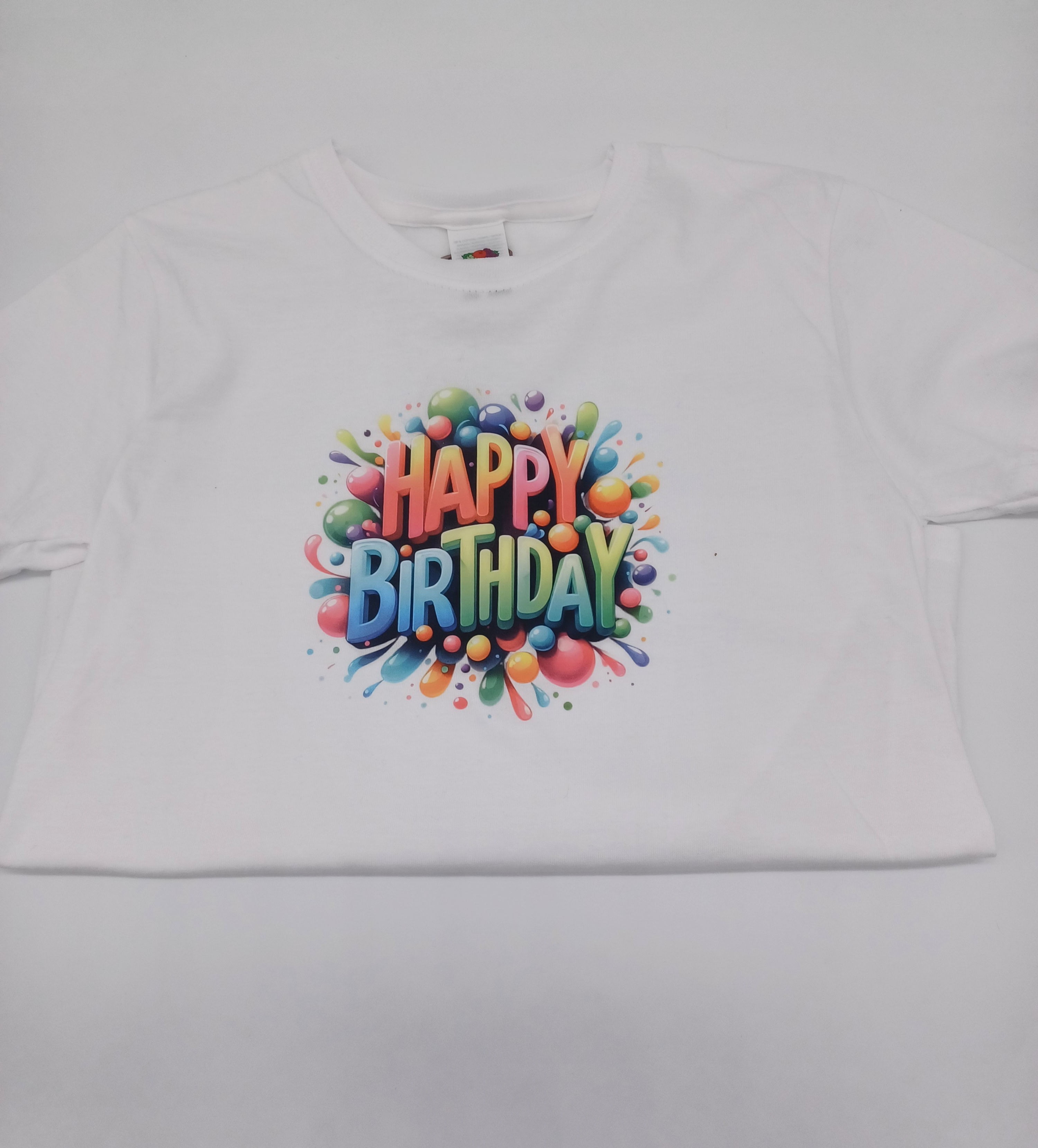 Happy Birthday Kids Tee Shirt, Novelty Print