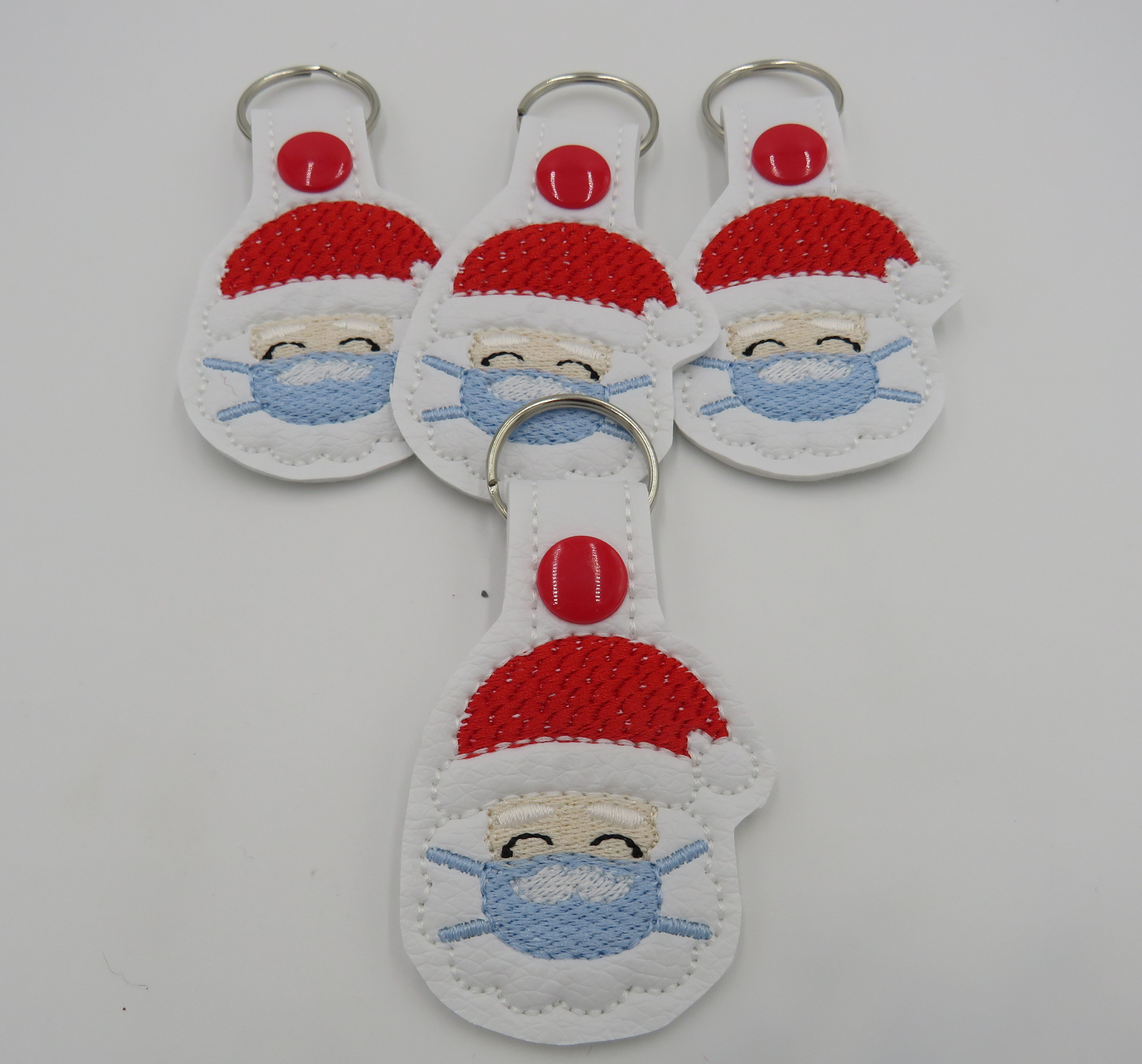 Key Fob - Father Christmas with Mask