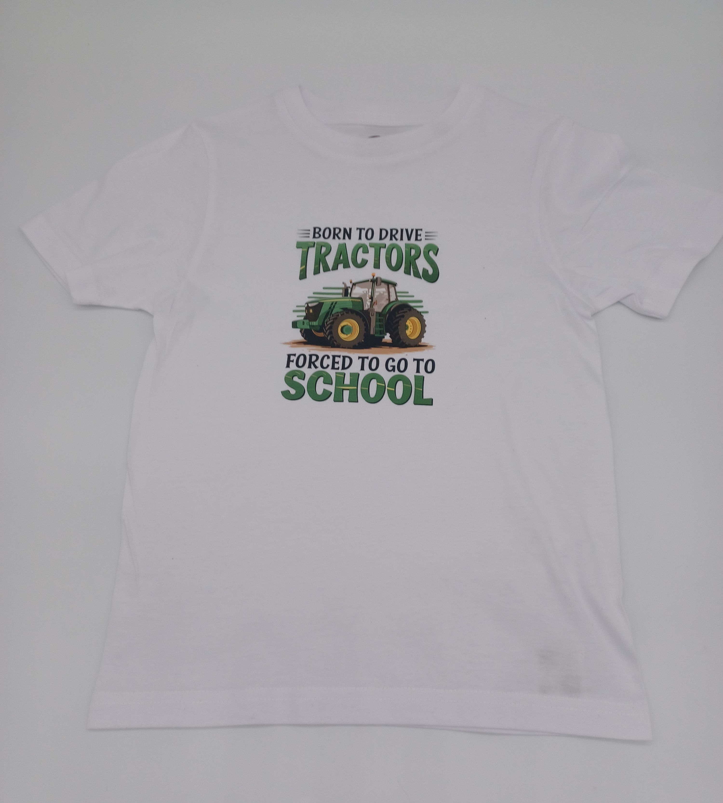 Kids Tee Shirt, Born to Drive a Tractor