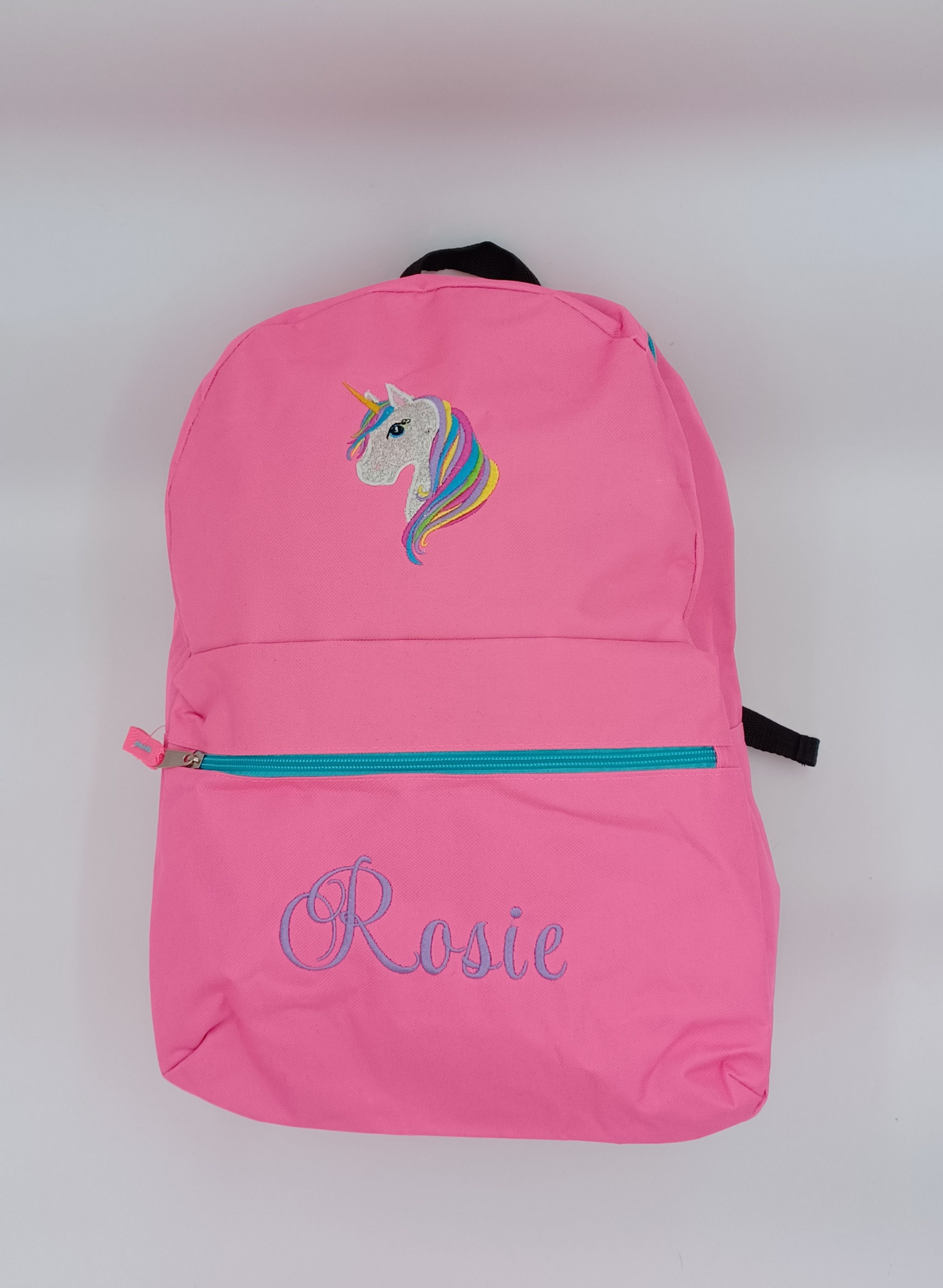 Classic Backpack - Unicorn Machine Embroidered Motif, Personalised