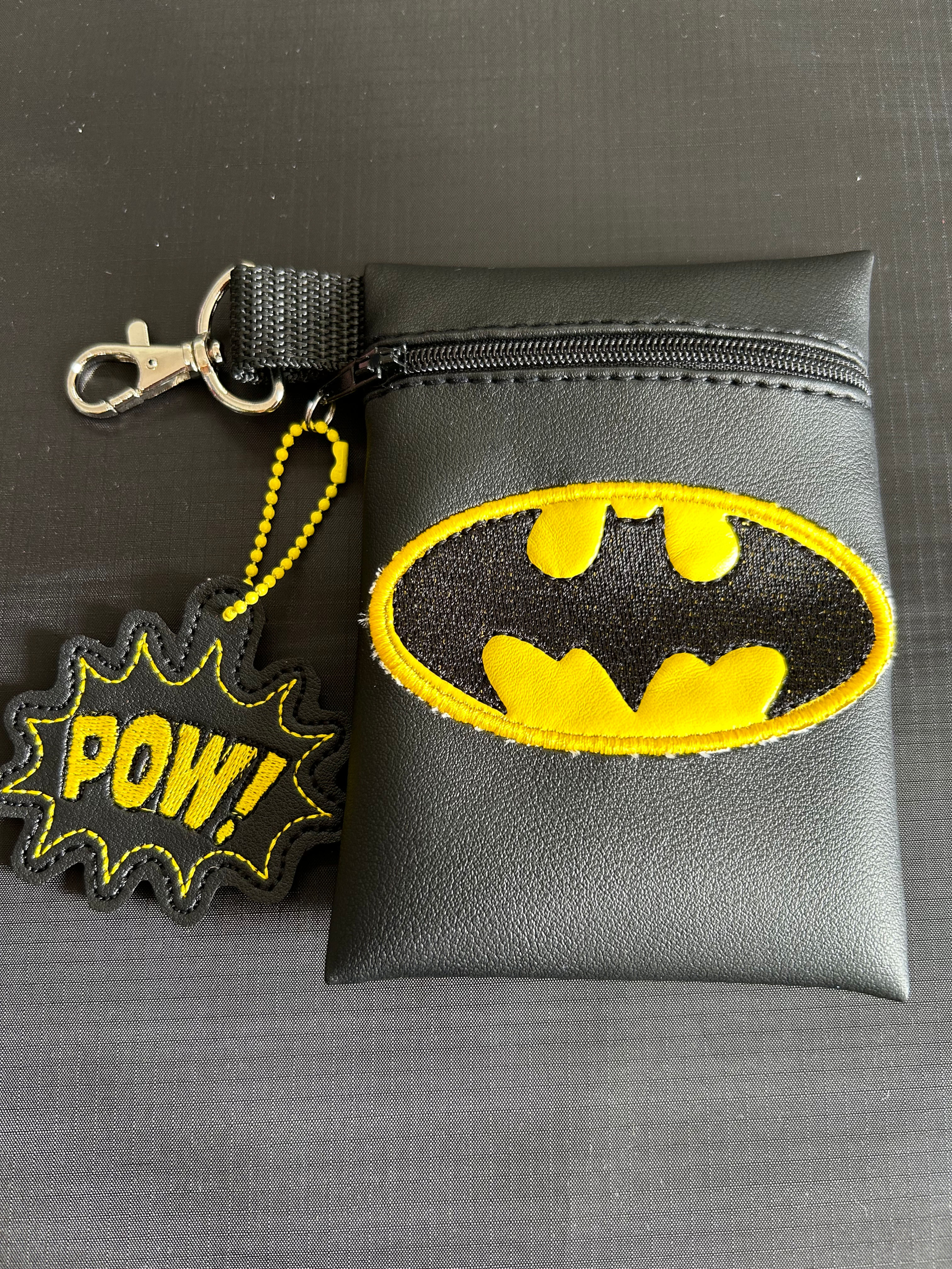 Medium Size, Hero Embroidered Motif, Money Purse, Store Earphones, Medication