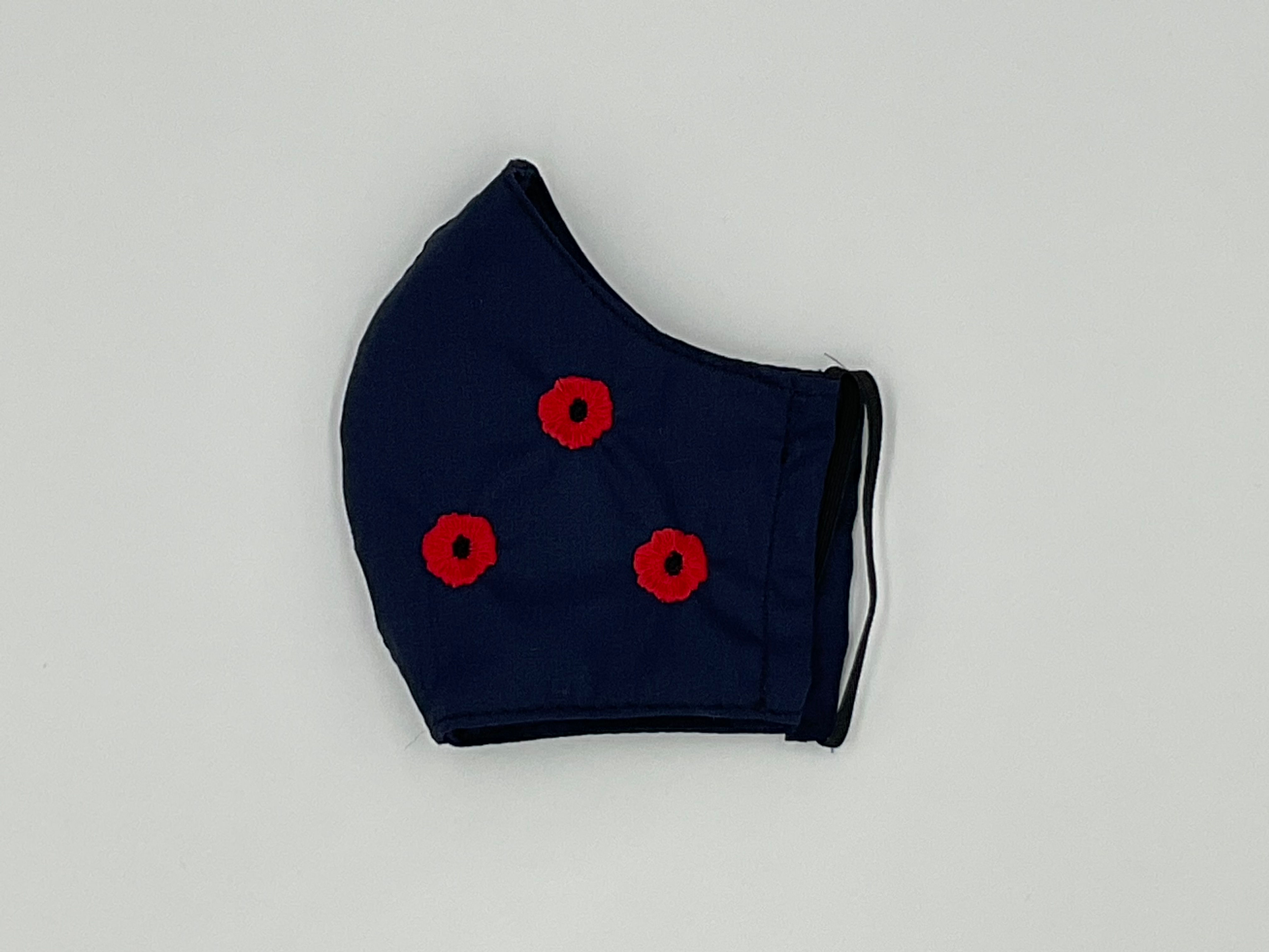 Face Mask - Red Poppies
