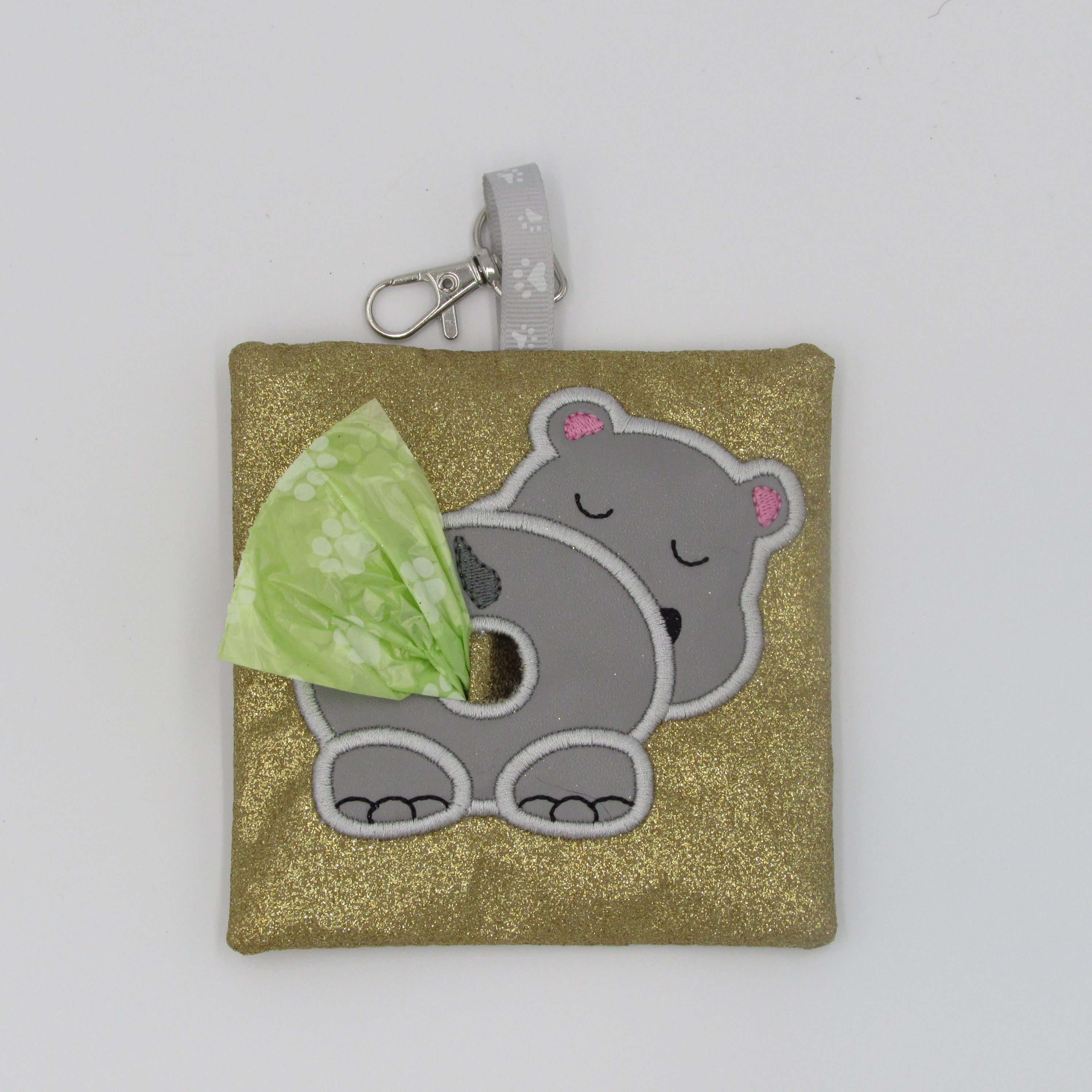 Dog Poo Bag Holder - Hippo