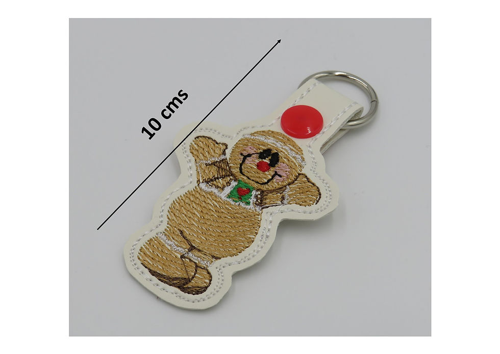 Thumbnail: Key Fob - Christmas Gingerbread Man