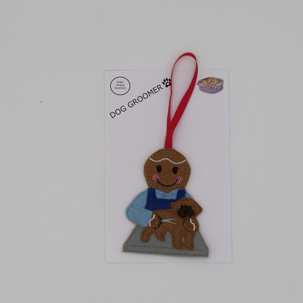 Thumbnail: Ginger Hanging Decoration - Dog Groomer