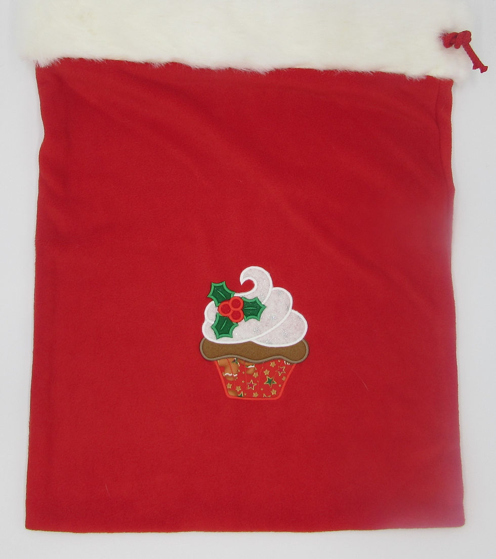 Thumbnail: Christmas Machine Embroidered Gift Sack - Large