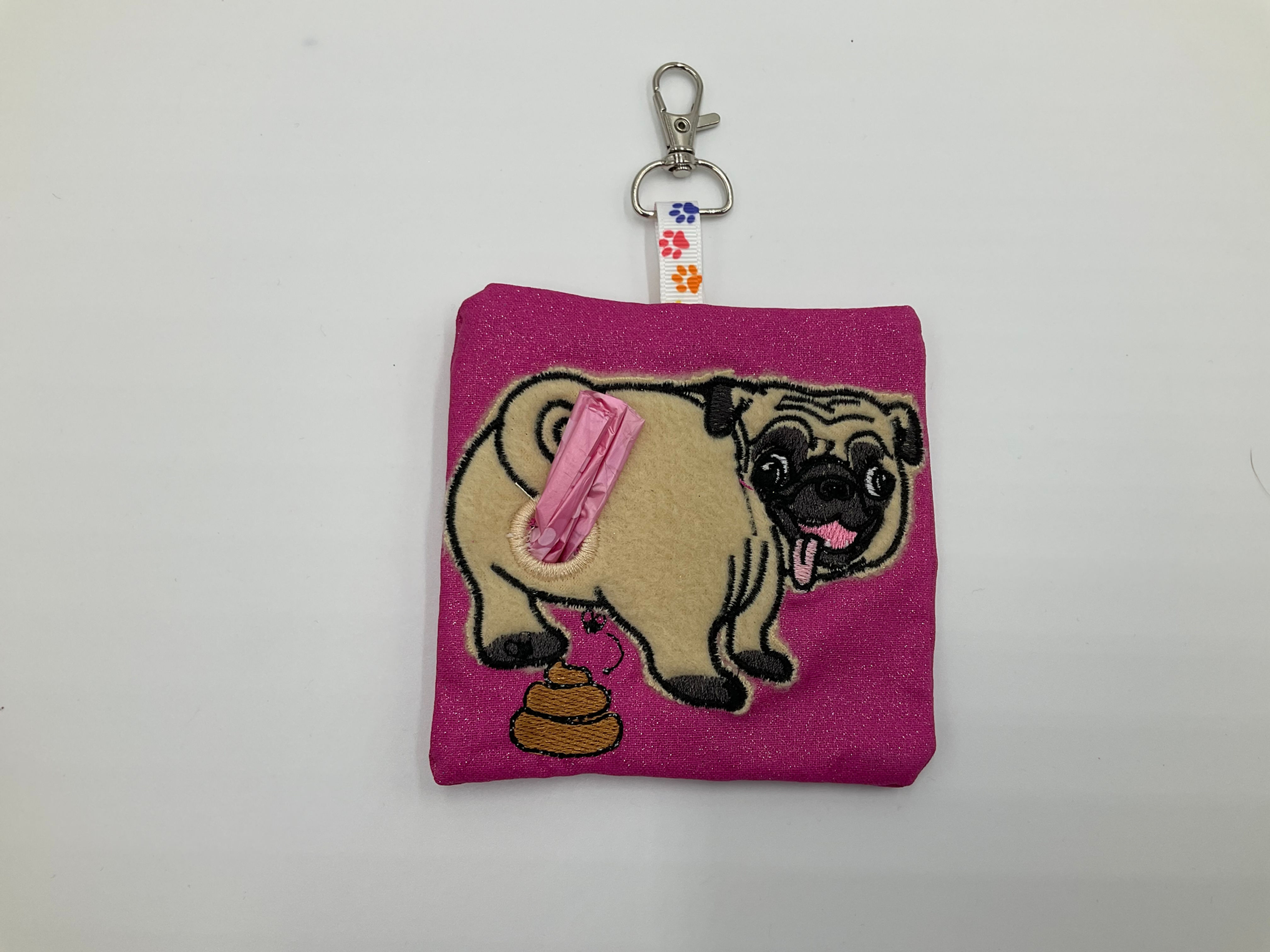 Dog Poo Bag Holder - Pug