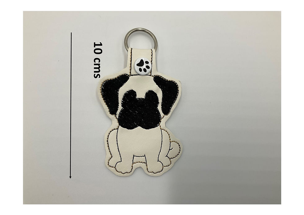 Thumbnail: Key Fob - Pug in a Sit Position
