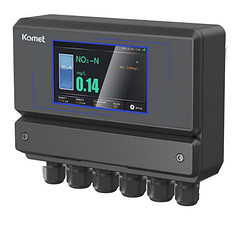 Up to 4 Modbus water quality sensors can be integrated onto the Komet controller