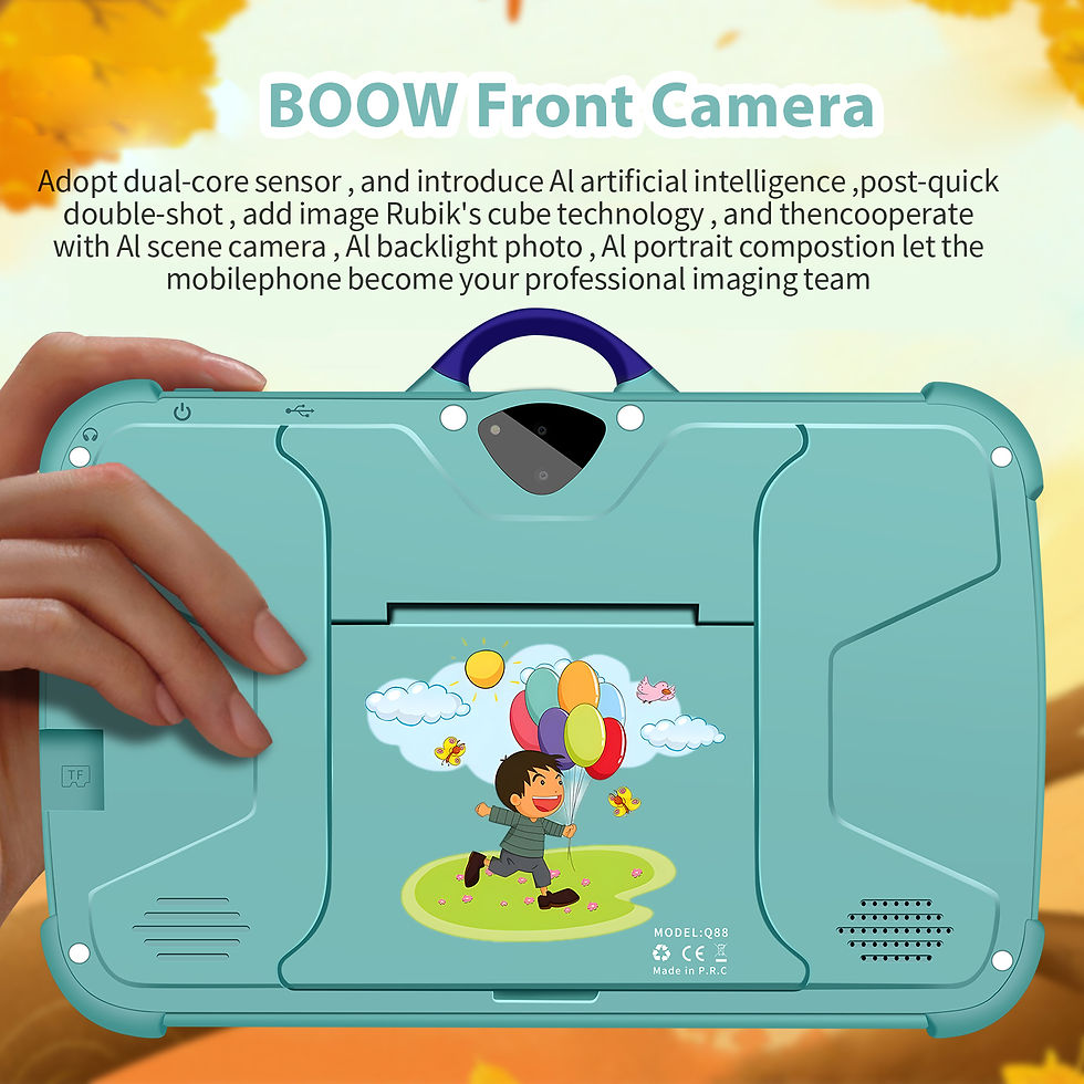 Thumbnail: 7 Inch Kids Tablet PC with Android 13 Quad Core 4GB RAM 64GB ROM Educational Lea