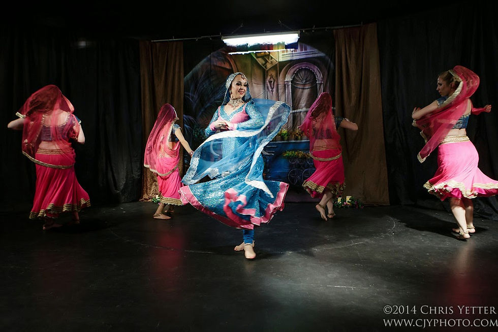 Thumbnail: Classical Mujra Dance Dress – Sparkling Elegance from Mumbai