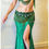Thumbnail: Green Bellydance costume, Anastasiya Designs