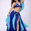 Thumbnail: Blue Petals Belly Dance Costume