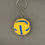 Thumbnail: Handmade Crochet Soccer Ball Keychain/Charm – Support Ukraine