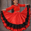 Thumbnail: Red Gypsy Romani Dance Skirt for children