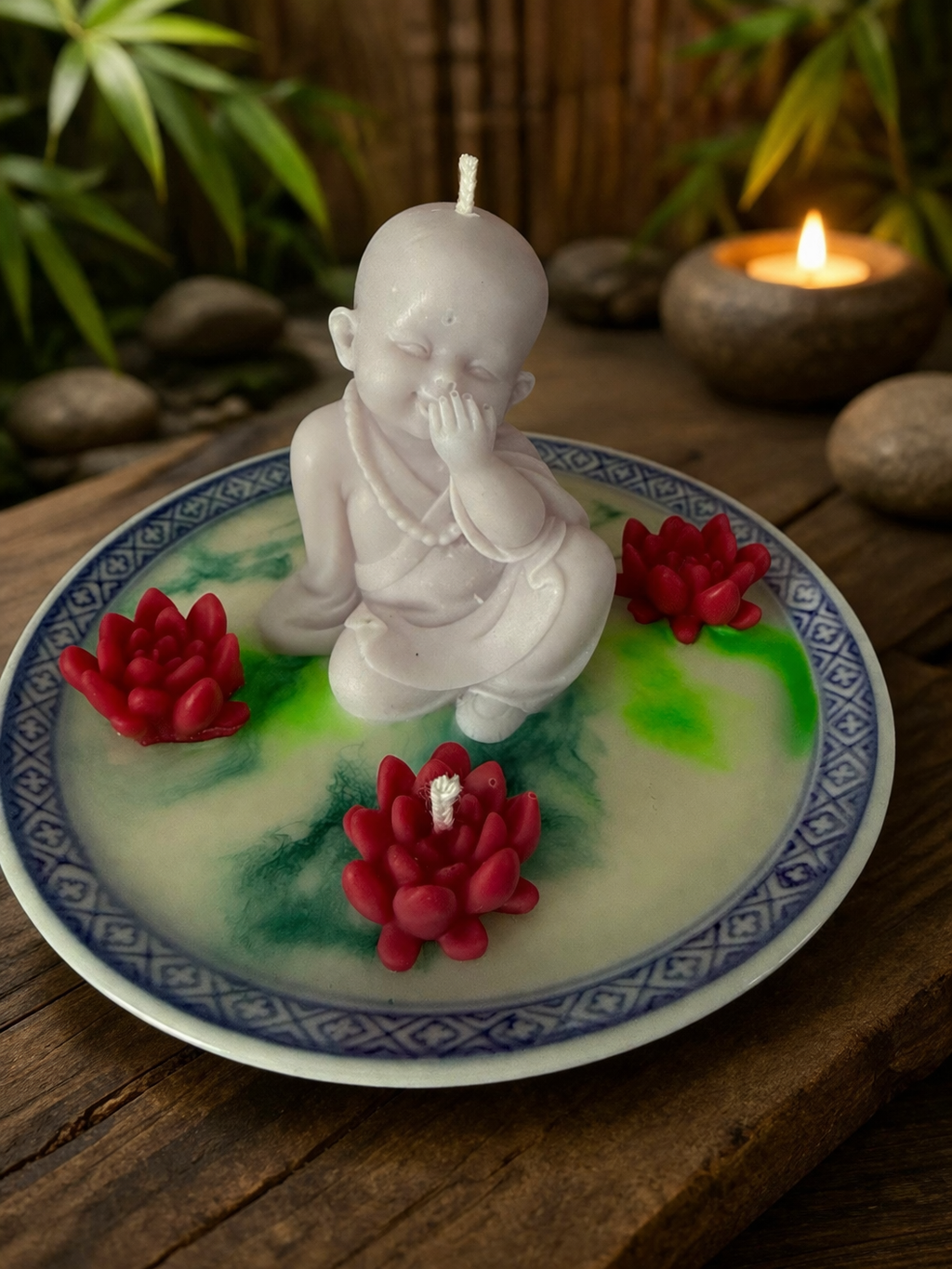 Sourire au jardin de lotus