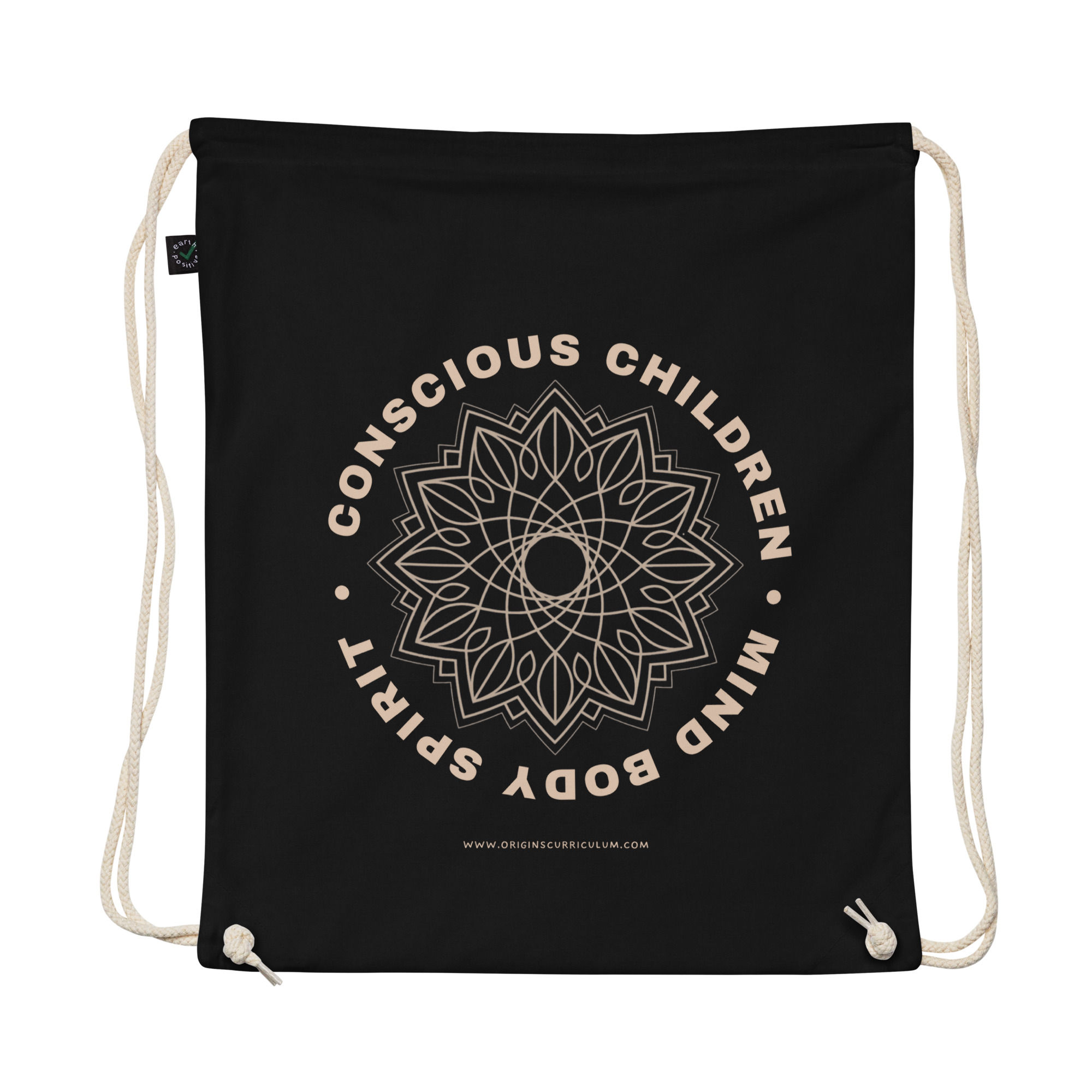 Conscious Children's Large Organic Cotton Drawstring Bag