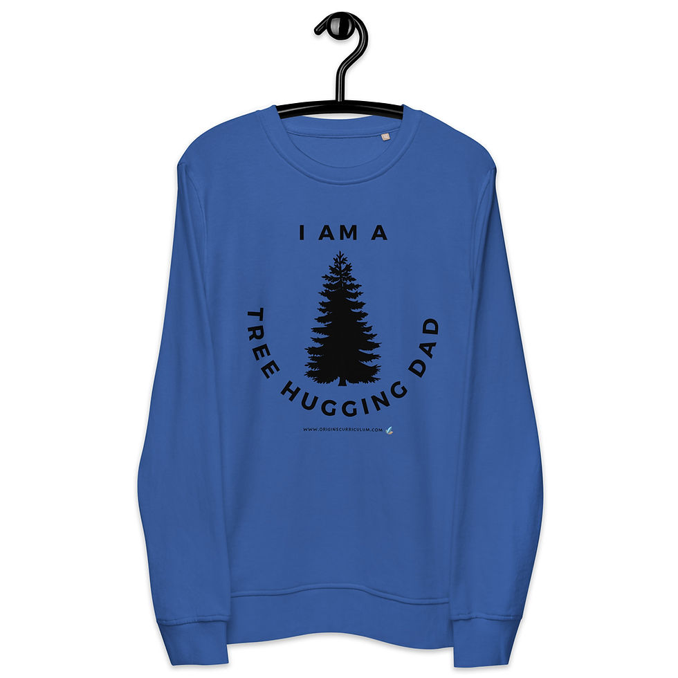 Thumbnail: Tree Hugging Dad Adult Unisex Organic Sweatshirt  
