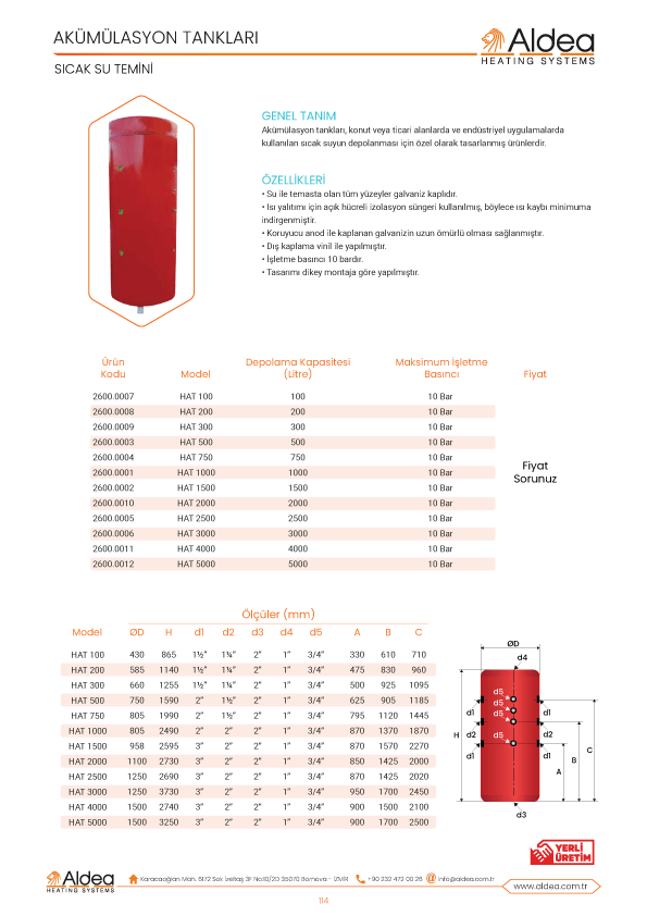 aldea ısıtma sistemleri boyler 3