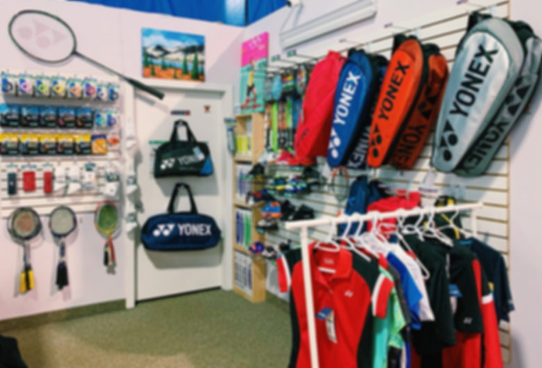 pro shop with stringing services