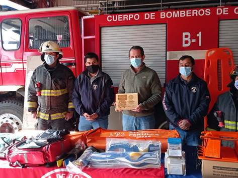 Empresas del sector hacen importante donación de insumos a Bomberos y Cesfam de 2 comunas de Chiloé