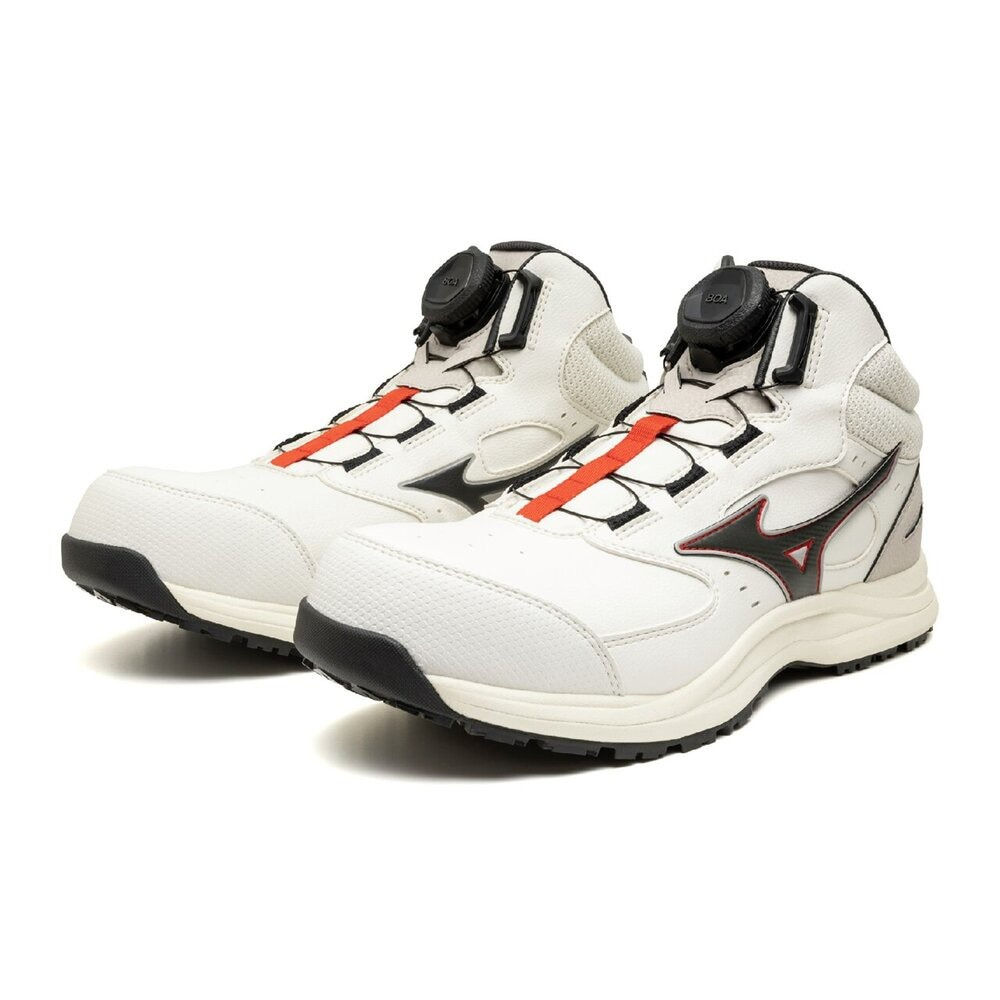 Mizuno Almighty LSIII 74M BOA (旋鈕/中筒/工作鞋) - 白色 × 黑色