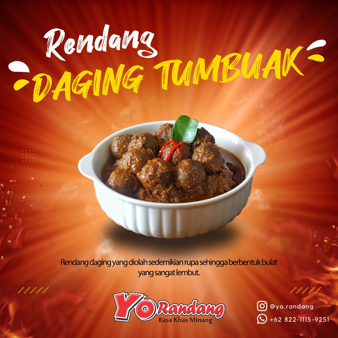 Rendang Daging Tumbuak