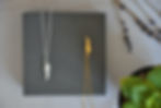 Thumbnail: Gold Vermeil Angel Wing Necklace
