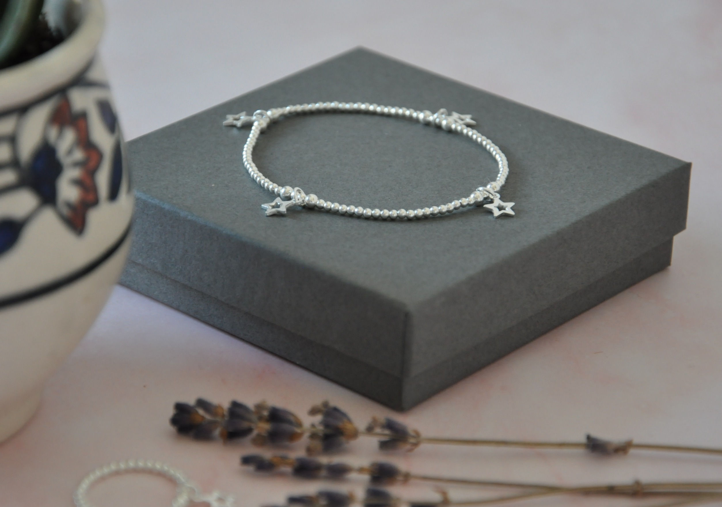 Starlight Silver Charm Bracelet