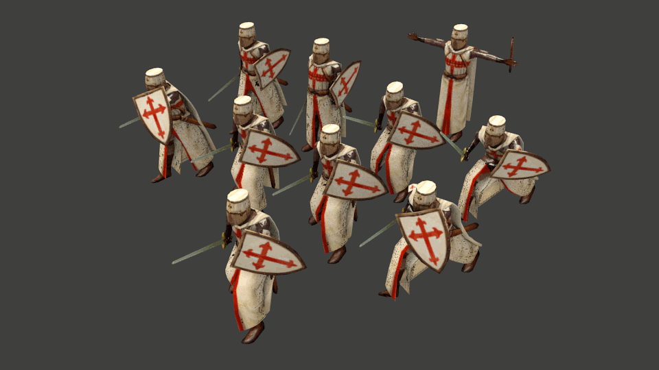 Crusader Knight animations