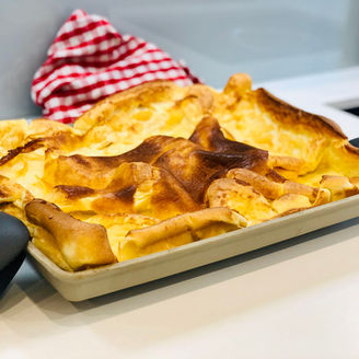 Backofenpfannkuchen zubereitet auf dem Ofenzauberer James von Pampered Chef®