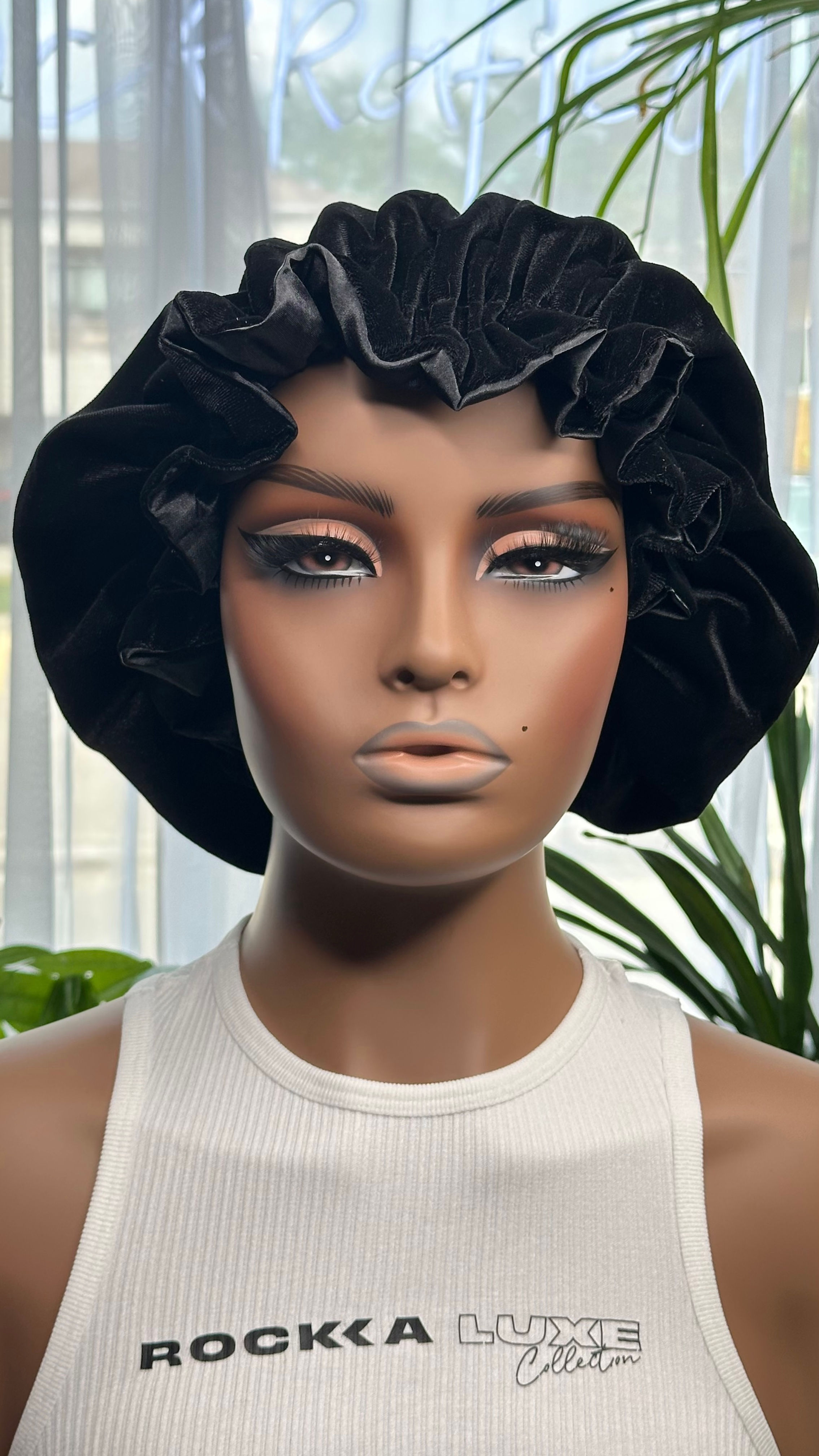 Unisex Velvet Satin Bonnet