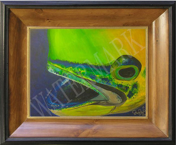 Mahi Head on Canvas