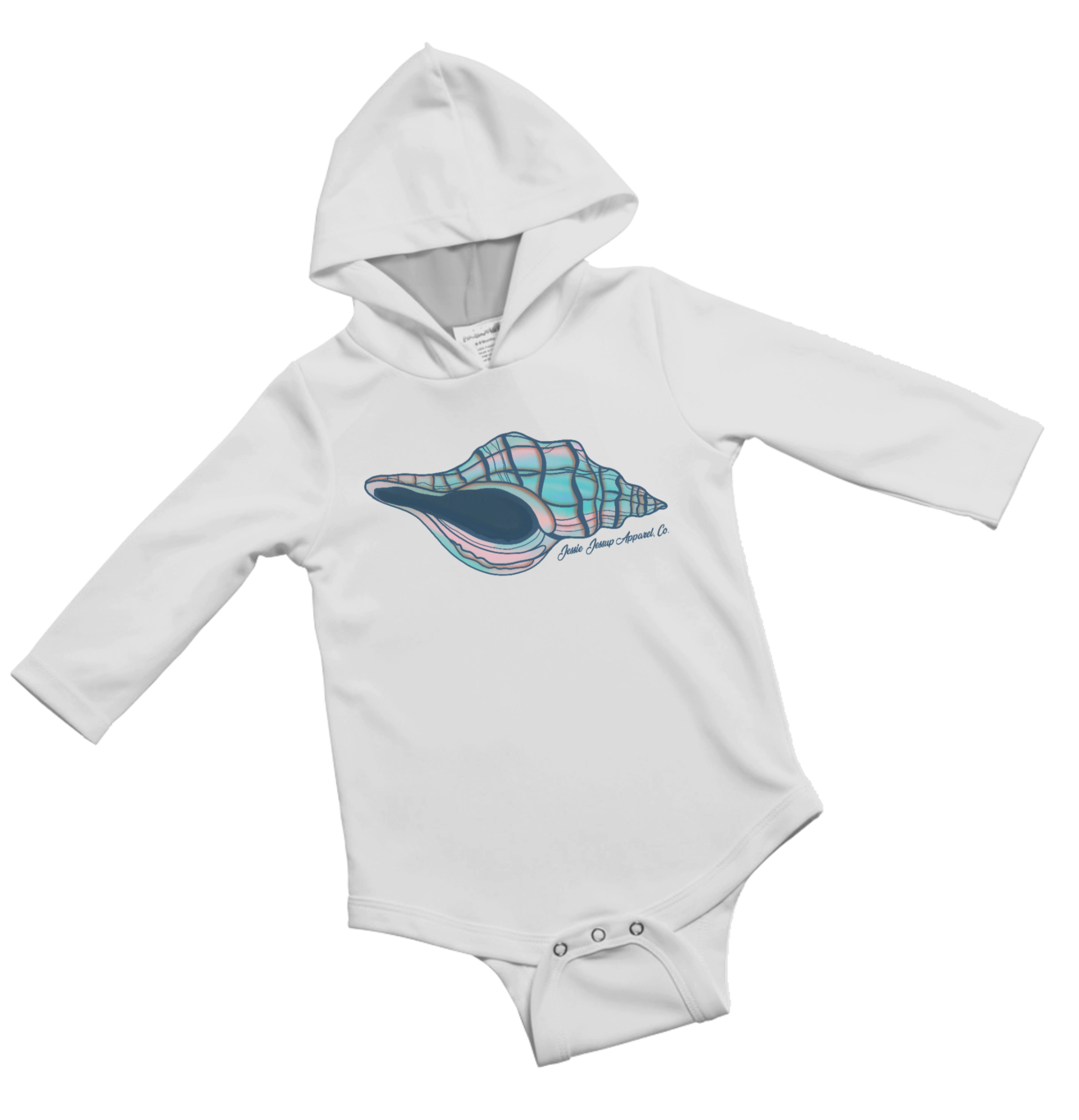 Sally's Seashell Baby Onesie