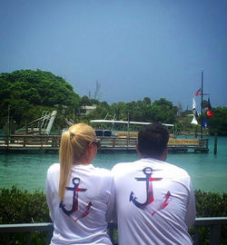 Shoutout to _rizzo_robin for the photo send in with his and hers matching USA Anchor performance tee