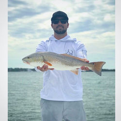Nice red caught in the Central Florida area! -_Did you know performance shirts now come with a hoodi