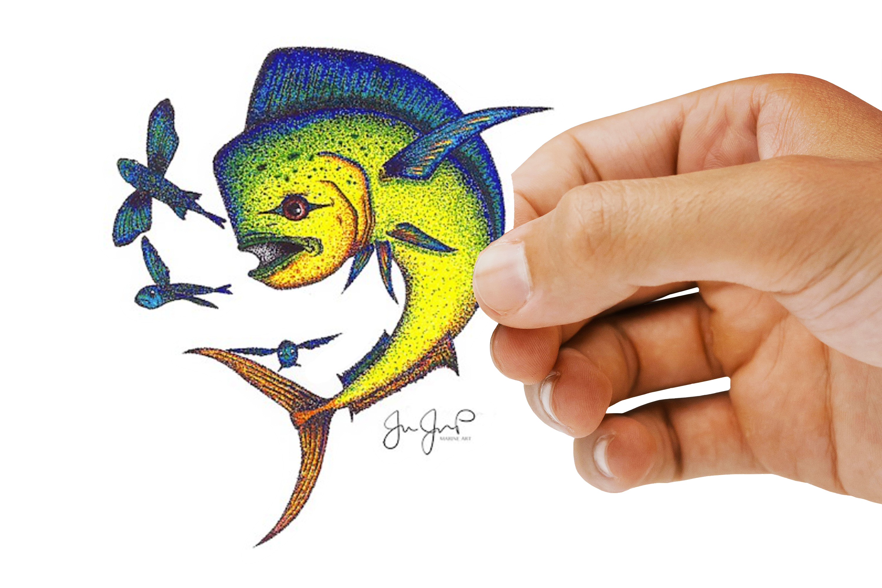 Dotted Mahi Sticker