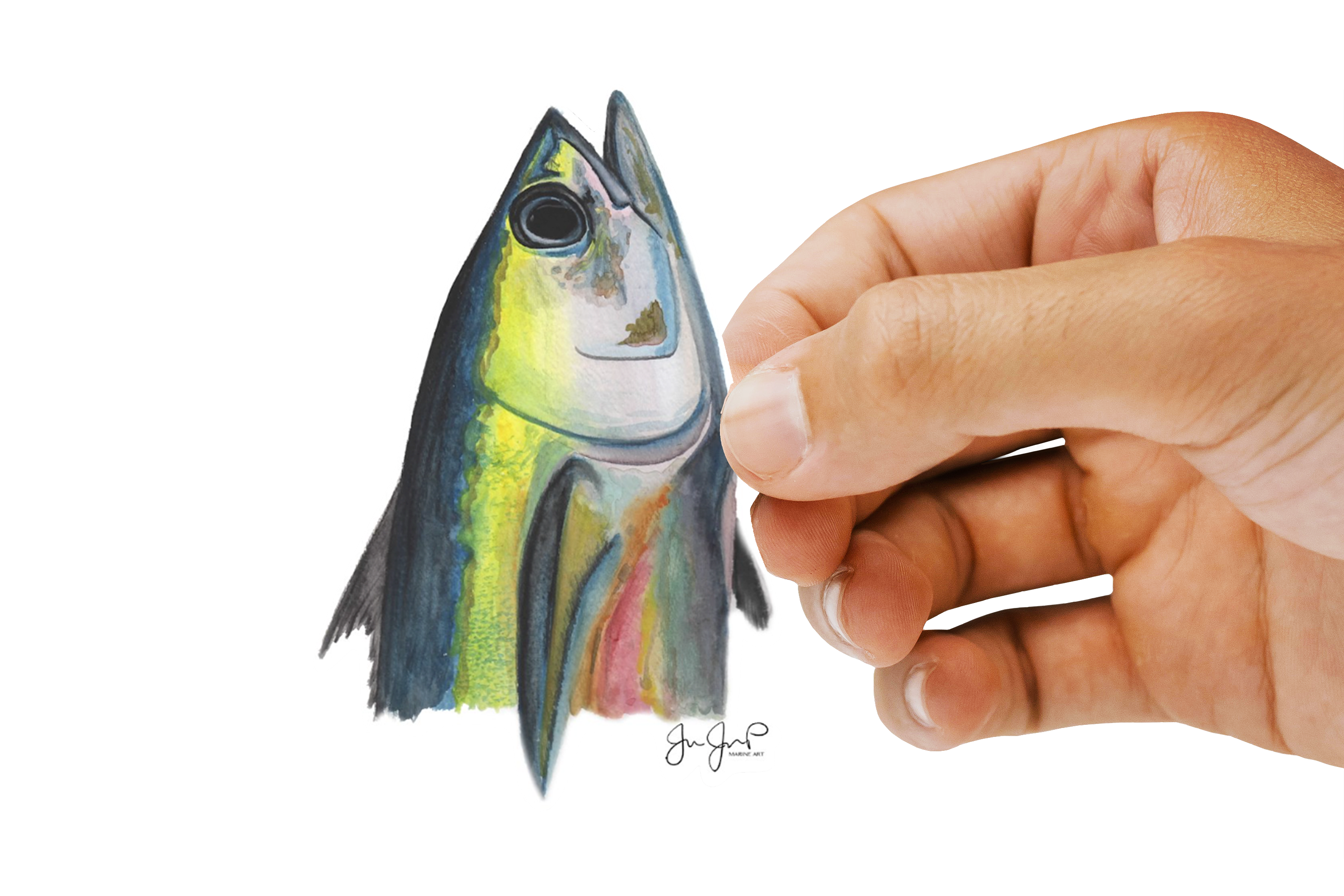 Tuna Head Sticker
